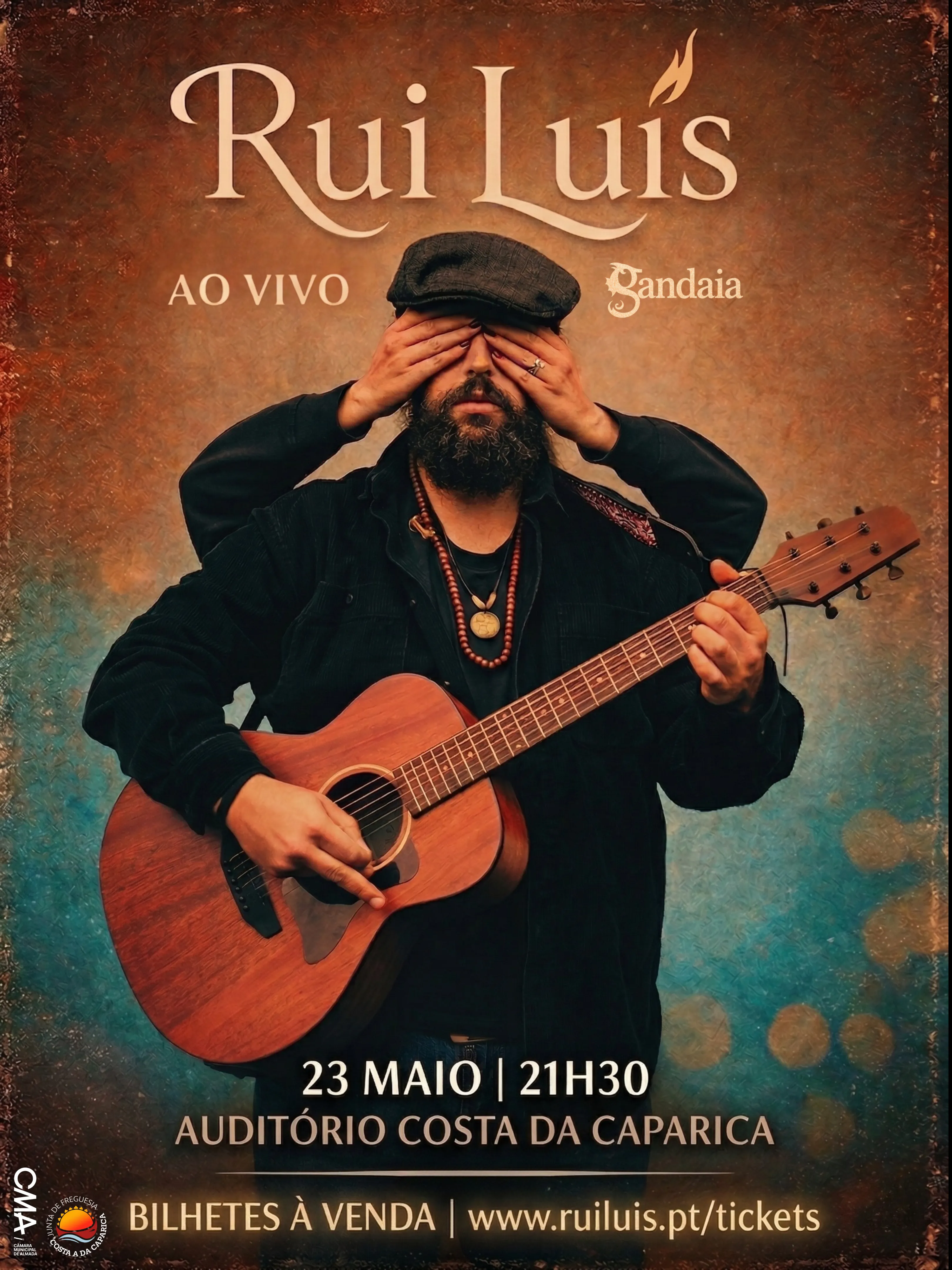 Bilhete — Concerto de Rui Luís — 23 Maio 2026